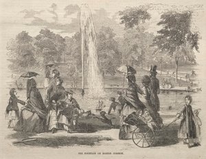 Der Brunnen am Boston Common, 1857
