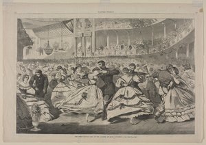 Der große russische Ball an der Musikakademie, 5. November 1863, 1863 von Winslow Homer