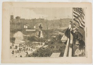 Das große Sumter-Treffen auf dem Union Square, New York, 11. April 1863