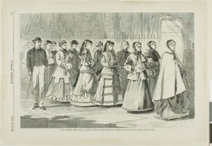 Der Morgenspaziergang - Mädchenschule promeniert auf der Allee von Winslow Homer