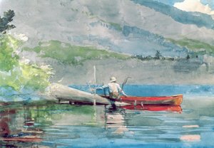 Das rote Kanu, 1884 von Winslow Homer