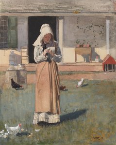Das kranke Huhn, 1874 von Winslow Homer