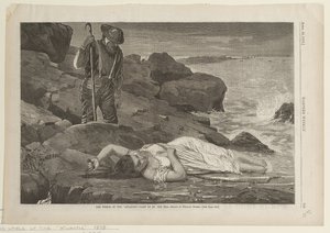 Das vom Meer angespülte Wrack der Atlantic von Winslow Homer
