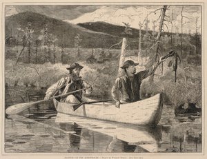 Fallenstellen in den Adirondacks, aus Every Saturday: Ein illustriertes Journal für ausgewählte Lektüre, 24. Dezember 1870