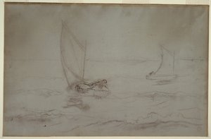 Zwei Schaluppen segeln von Winslow Homer