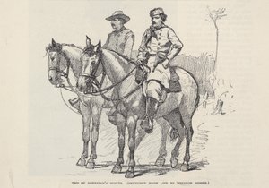 Zwei von Sheridans Spähern, aus The Century Magazine, November 1887 von Winslow Homer
