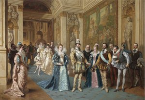 Heinrich IV. und Marie de Médicis von Wladyslaw Bakalowicz