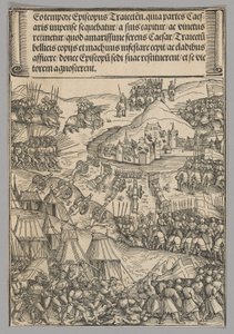 Belagerung von Utrecht, Platte 6 aus Historische Szenen aus dem Leben von Kaiser Maximilian I. aus dem Triumphbogen von Wolf Traut