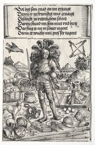 Der Triumphbogen von Maximilian I: Kaiser Maximilian als Förderer von Verbesserungen, 1515-17 von Wolf Traut