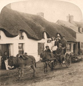 Malerisches Leben und Bräuche eines irischen Dorfes, Irland, 1901