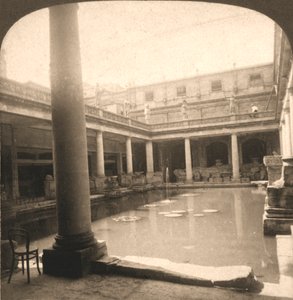 Römische Bäder, Bath, England, 1900
