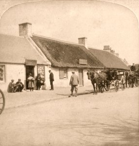Der Geburtsort von Robert Burns, Ayr, Schottland, 1896 von Works and Sun Sculpture Studios