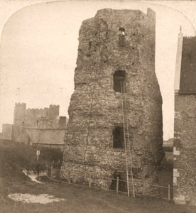 Der alte Pharos von Dover, römischer Leuchtturm, England, 1900