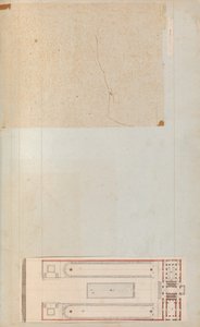Seite aus einem Sammelalbum mit Zeichnungen und mehreren Drucken von Architektur, Int..., ca. 1800-1850. Schöpfer: Werkstatt von Charles Percier, Werkstatt von Pierre François Léonard Fontaine
