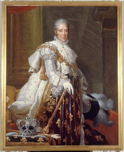 Porträt von Charles X (1757-1836), König von Frankreich, im Krönungsgewand