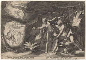 Jupiter und Io von Workshop of Hendrick Goltzius, after Hendrick Goltzius