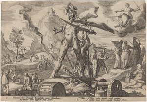 Das Eisenzeitalter von Workshop of Hendrick Goltzius, after Hendrick Goltzius