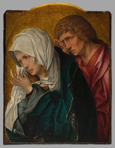 Die Jungfrau und der Heilige Johannes der Evangelist, ca. 1520 von Workshop of Jacob Cornelisz. van Oostsanen