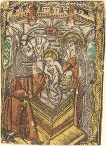 Die Darstellung im Tempel von Workshop of Master of the Borders with