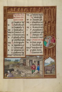 Nutztiere, Melken und Butterherstellung; Sternzeichen Stier