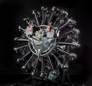 Wright Whirlwind R-790-A J-5 Radial 9 Motor, 1920er Jahre