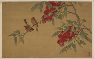 Vögel und Früchte von Wu Zhang