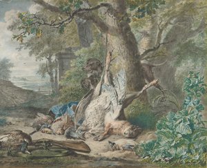 Jagdstillleben im Wald, 1784