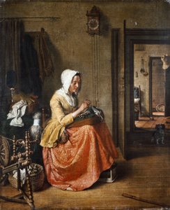 Die Spitzenmacherin, ca. 1831 von Wybrand Hendriks