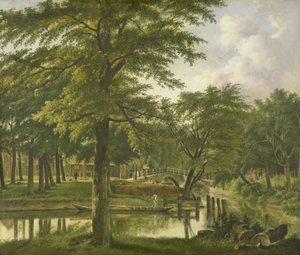Blick auf den Nieuwe Gracht in der Nähe des Bolwerks von Wybrand Hendriks