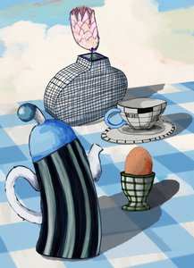 Verspieltes Frühstücks-Stillleben