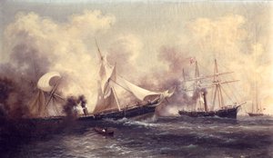 U.S.S. Kearsarge versenkt die Alabama von Xanthus Russell Smith