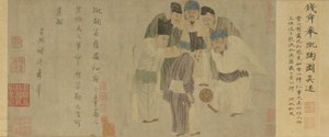 Cuju-Rolle (Kaiser Taizu spielt Cuju) von Xuan Qian