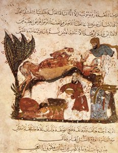 Vorbereitung eines Festes, aus Al Maqamat von Al Hariri, ca. 1240 von Yahya ibn Mahmud Al Wasiti