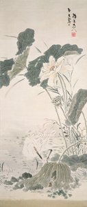 Reiher und Lotus, n.d. von Yamamoto Baiitsu