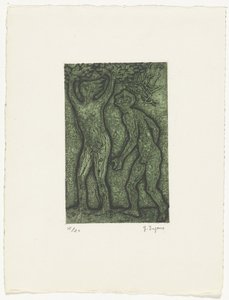 Mann und Frau in Grün von Yo Sugano (signed by artist)