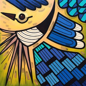 Hinterhofvogel Blauhäher, 2023 von Yue Zeng