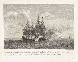 Jan Bart erobert eine holländische Fregatte, 1677