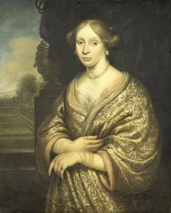 Porträt von Petronella van der Burcht von Zacharias Blyhooft