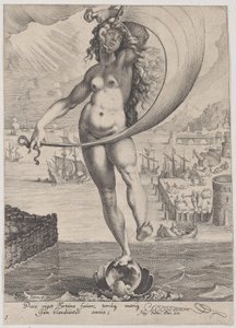 Fortuna, aus Tugenden und Laster, 1596-97 von Zacharias Dolendo