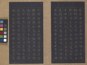 Sutra des ewigen Lebens (Wu Liang Shou Jing) 1837 von Zexu Lin
