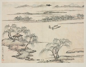Landschaftsalbum in verschiedenen Stilen: Der Bach von Wuling