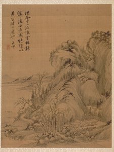 Landschaft im Stil von Ching Hao, 1775 von Zhai Dakun