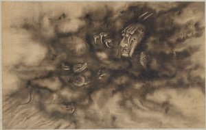 Drachen in Wolken von Zhou Xun