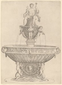 Brunnen mit Neptunstatue