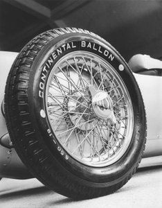 Vorderrad eines Auto-Union Rennwagens von 1911, ca. 1934-1935