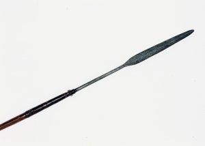 Assegai, geborgen in der Nähe des Körpers des Prinzen Imperial von Zulu
