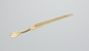 Schnupflöffel/Kamm, späte 1800er Jahre (Knochen) von Zulu