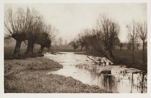 Ein Seitenarm der Lea (eaux stagnantes de la rivière Lea) von Frederick (attr. to) Barnard