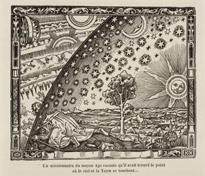 Ein mittelalterlicher Missionar findet den Punkt, an dem Himmel und Erde sich berühren von Frederick (attr. to) Barnard