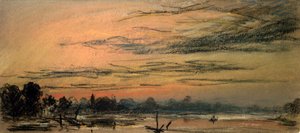 Nachglühen zwei Stunden nach Sonnenuntergang von Frederick (attr. to) Barnard
